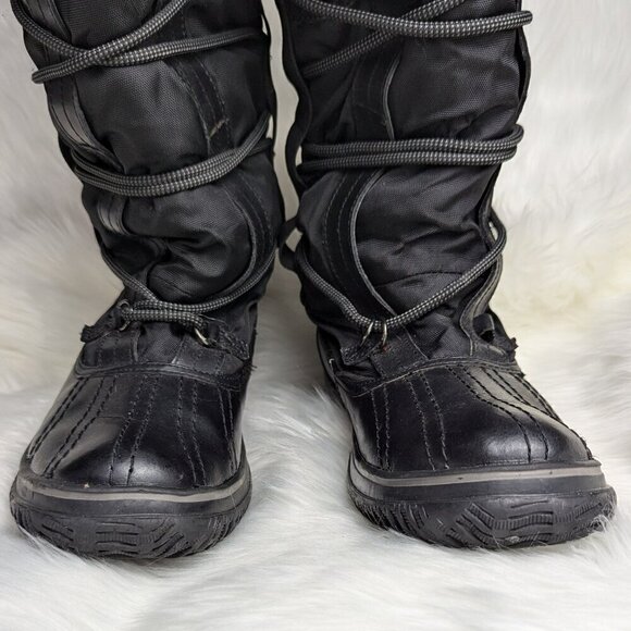 Pajar women’s Grip Leather snow winter boots Size 10 Black - Picture 3 of 10
